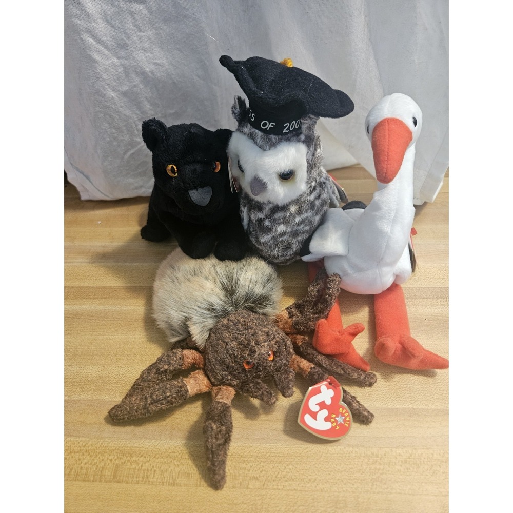 Lot Of 4 Ty Beanie Babies